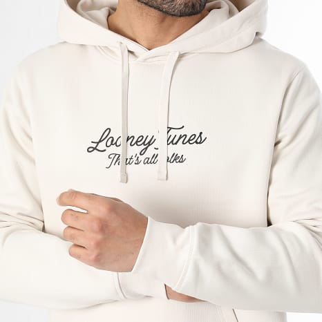 Séries TV et Films - Sweat Capuche Circle Leopard Titi Beige