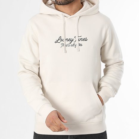 Séries TV et Films - Sweat Capuche Circle Leopard Titi Beige
