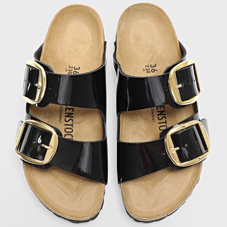 BIRKENSTOCK - Women's Sandals Arizona Big Buckle Patent Black Gold