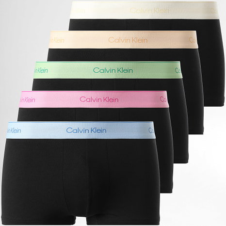 Calvin Klein - Pack de 5 Boxers NB4550 Negro