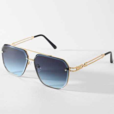 Frilivin - Lunettes De Soleil 152 Bleu Marine Doré Dégradé