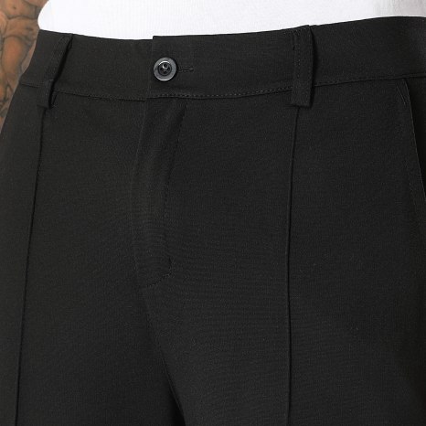 LBO - Pantalon Habillé Large Surpiqures 2593 Noir