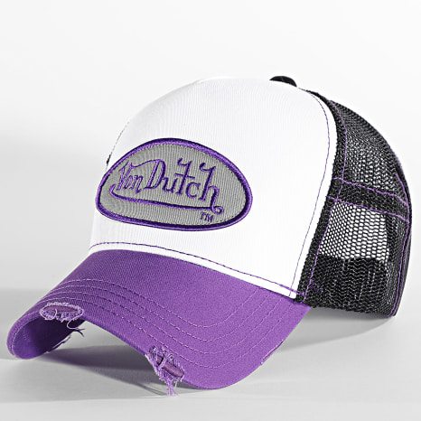 Von Dutch - Casquette Trucker Summer Noir Violet