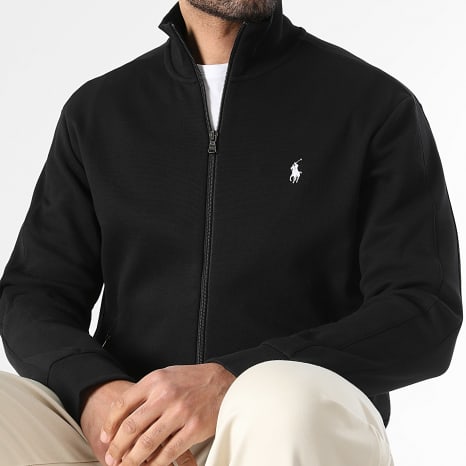 POLO RALPH LAUREN ジップアップ ブルゾン ブラック XL Polo Ralph Lauren - Jacket Zip-up Stand-up Collar Original Player