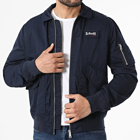 Schott NYC - Jacket Zip Cabart Navy Blue - Ryses