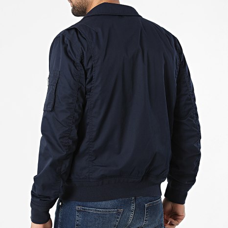 Schott NYC - Jacket Zip Cabart Navy Blue - Ryses
