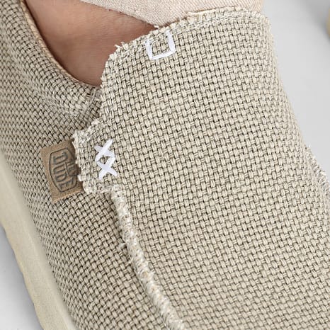 Hey Dude - Mocasines Mikka Trenzado Blanco Off White