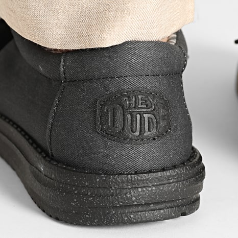 Hey Dude - Mocassins Wally Stretch Canvas Black