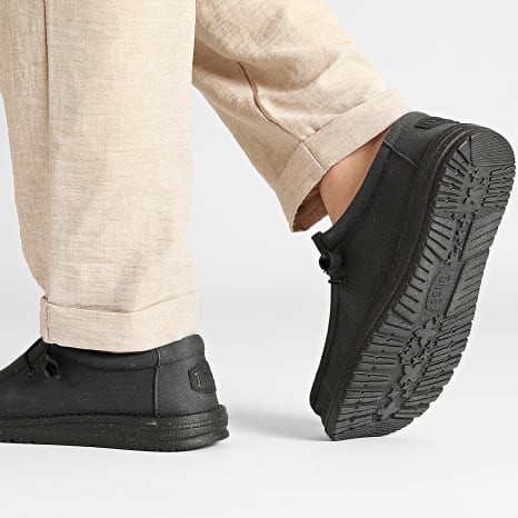 Hey Dude - Mocassins Wally Stretch Canvas Black