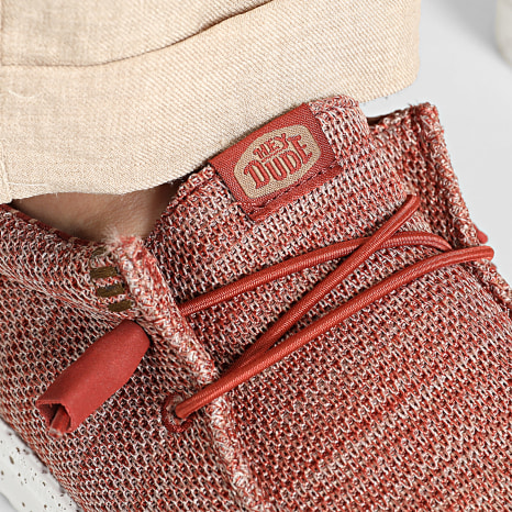 Hey Dude - Mocassins Wally Stretch Sox Burnt Red Multi