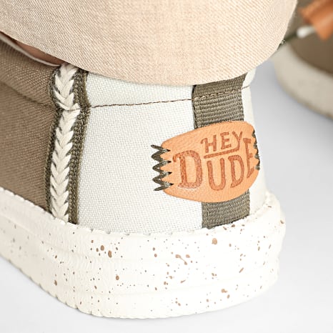 Hey Dude - Mocassins Wally Craft Linen Timber Silver Birch