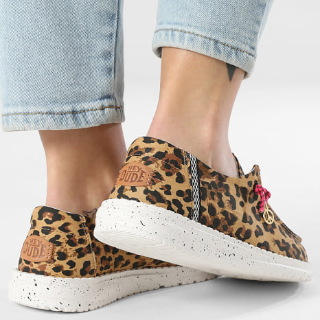 Hey Dude - Mocassins Femme Wendy Getaway Lace Leopard