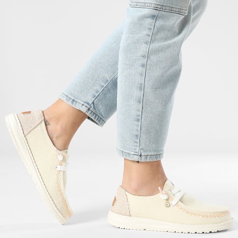 Hey Dude - Mocassins Femme Wendy Breaksurf Jersey Bone White Multi