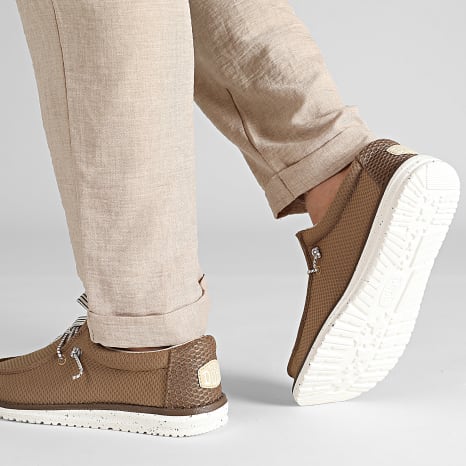 Hey Dude - Mocassins Wally Mesh Neutrals Malt Brown Multi