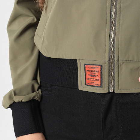 Bombers Original - Veste Bomber Zippée Femme MA Light Vert Kaki