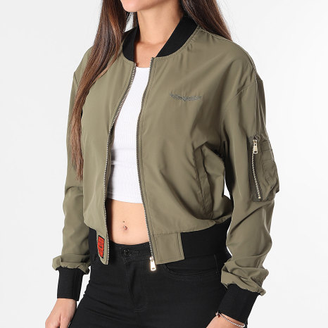 Bombers Original - Veste Bomber Zippée Femme MA Light Vert Kaki