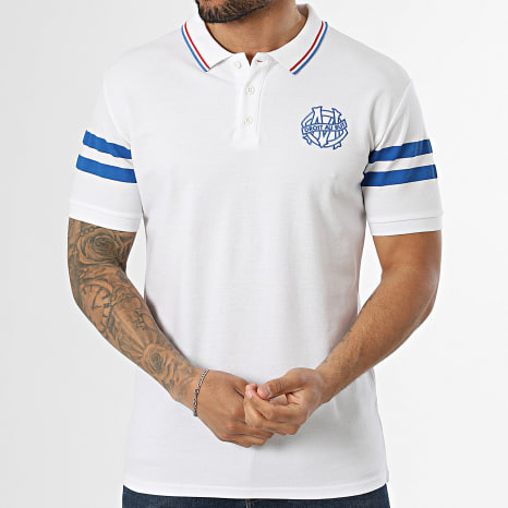 OM - Polo Mangas Cortas Fan M25103C Blanco