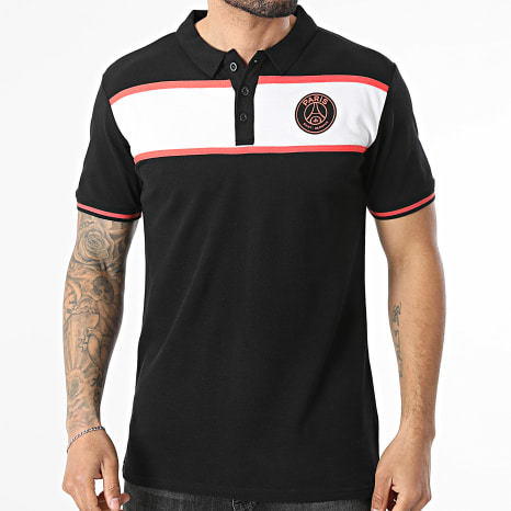 PSG - Polo Manga Corta Logo Paris Saint-Germain P25286C Negro