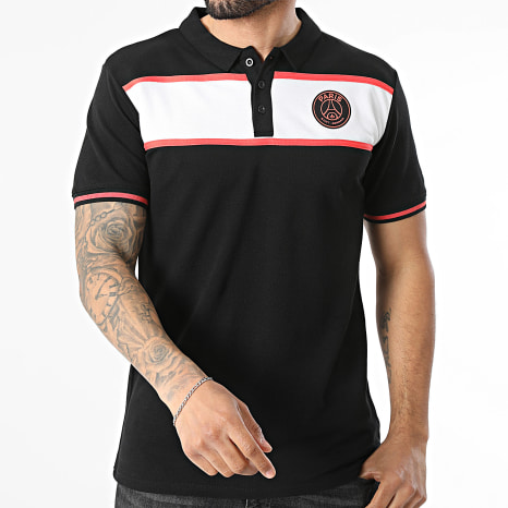 PSG - Polo Manga Corta Logo Paris Saint-Germain P25286C Negro
