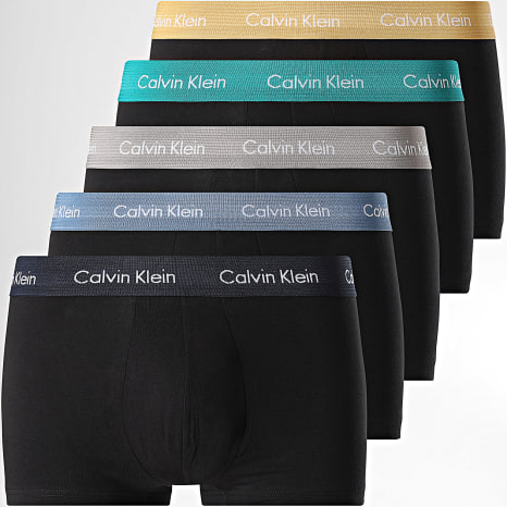 Calvin Klein - Set van 5 Boxers NB2734A Zwart Blauw Geel Bruin