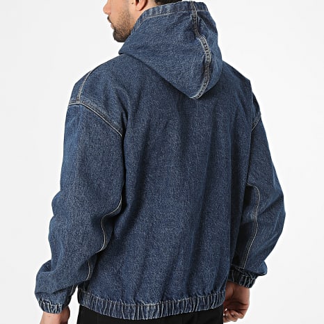 Timberland - Veste Jean Zippée A Capuche A5N64 Bleu Brut