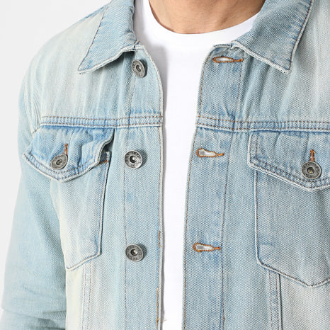 LBO - Ensemble Veste Jean Et Jean Cargo Fit 4179 Bleu Wash