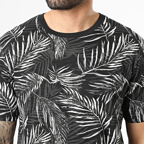 Jack And Jones - Camiseta Jeff Negro Gris Claro Gris Antracita