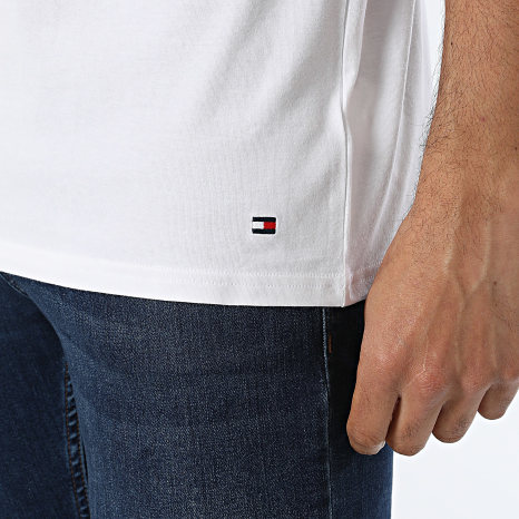 Tommy Hilfiger - Lot De 3 Tee Shirts Col V 3929 Blanc