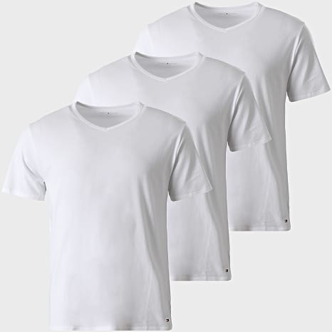 Tommy Hilfiger - Lot De 3 Tee Shirts Col V 3929 Blanc