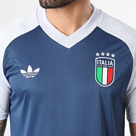 Adidas Originals - Maillot De Foot Italie JN5634 Bleu Marine Bleu Clair