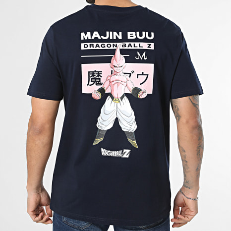 Dragon Ball Z - Camiseta Oversize Large Double Block Buu Azul Marino