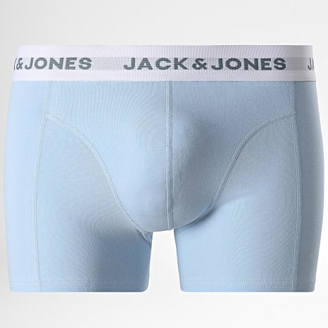 Jack And Jones - Pack de 7 Boxers Dean Solid Azul Claro Gris Verde Botella