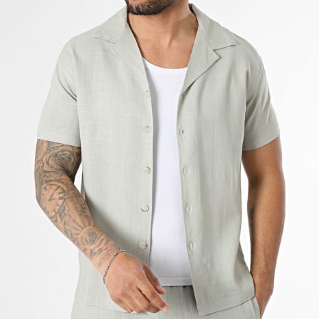 Classic Series - Conjunto Camisa Manga Corta Y Pantalón Corto de chándal 526 Gris Claro