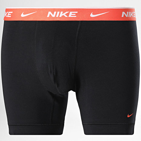 Nike - Lot De 3 Boxers Essential Cotton Stretch KE1285 Noir Orange Violet