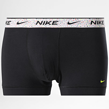 Nike - Lot De 3 Boxers Essential Cotton Stretch KE1284 Noir Gris Orange