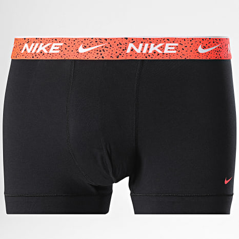 Nike - Lot De 3 Boxers Essential Cotton Stretch KE1284 Noir Gris Orange