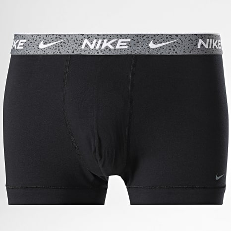 Nike - Lot De 3 Boxers Essential Cotton Stretch KE1284 Noir Gris Orange
