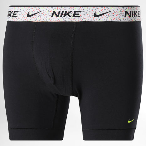 Nike - Lot De 3 Boxers Essential Cotton Stretch KE1285 Gris Noir Gris Anthracite Orange