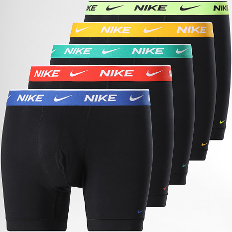 Nike - Pack de 5 Boxers Dri-Fit Essential Cotton Stretch KE1296 Negro