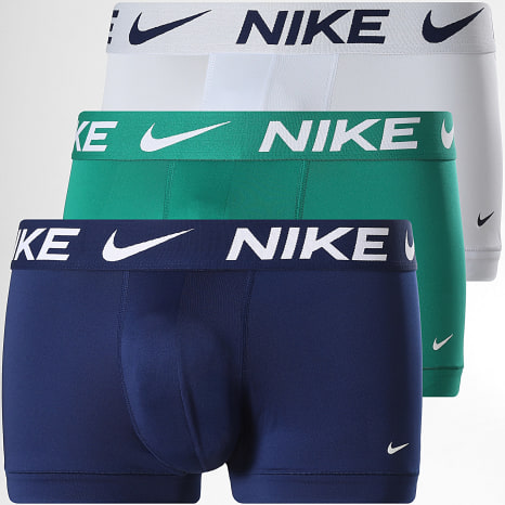 Nike - Pack de 3 Boxers Dri-FIT Essential Micro KE1156 Azul Marino Verde Azul Cielo