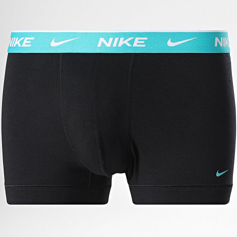 Nike - Lot De 3 Boxers Essential Cotton Stretch KE1284 Noir Violet Bleu
