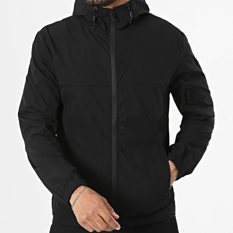 Classic Series - Conjunto Chaqueta Capucha con Cremallera y Pantalón Cargo 67A Negro