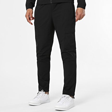 Classic Series - Conjunto Chaqueta Capucha con Cremallera y Pantalón Cargo 67A Negro