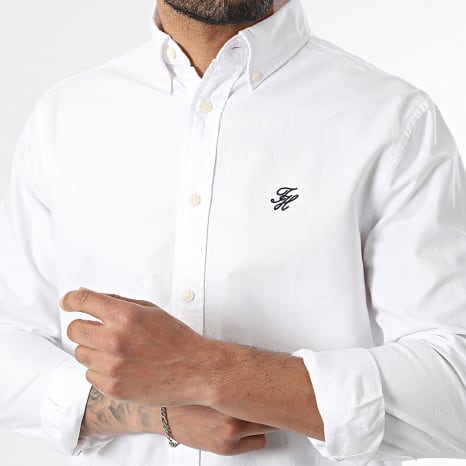 Tommy Hilfiger - Chemise Manches Longues Regular Fit Heritage Oxford 2422 Blanc