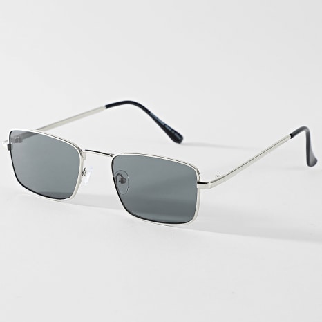 Jack And Jones - Lunettes De Soleil Drew Argenté Noir