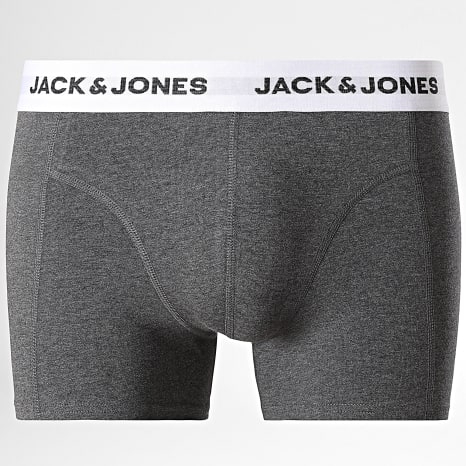 Jack And Jones - Lot De 10 Boxers Basic Noir Gris Anthracite Chiné Vert Kaki Bleu Marine
