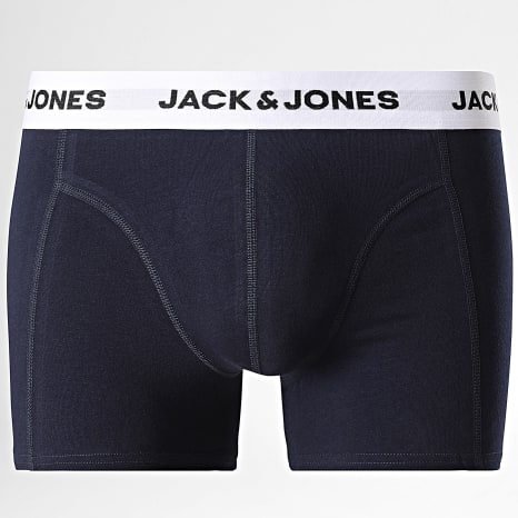 Jack And Jones - Lot De 10 Boxers Basic Noir Gris Anthracite Chiné Vert Kaki Bleu Marine