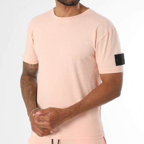 LBO - Ensemble Tee Shirt Et Short Jogging Patch 4227 Corail