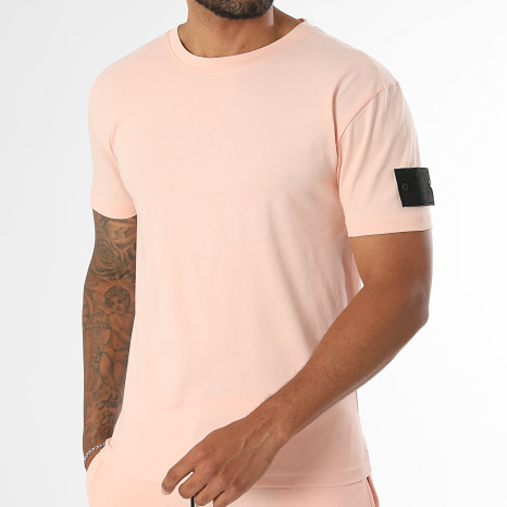 LBO - Ensemble Tee Shirt Et Short Jogging Patch 4227 Corail