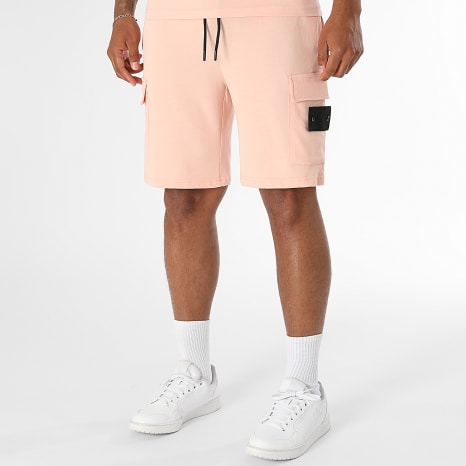 LBO - Ensemble Tee Shirt Et Short Jogging Patch 4227 Corail